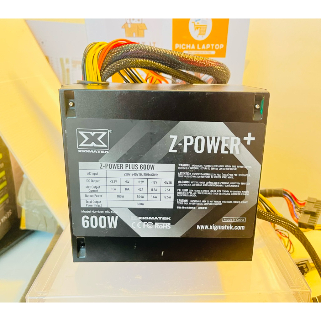 XIGMATEK Z-Power 600W ตีเป็นมือสองพร้อมกล่อง ประกันถึง 2030/01/24