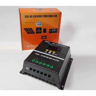 MPPT โซล่าร์ชาร์จเจอร์ 60A/80A/100A คอนโทรลเลอร์ จอLCD Dual USB สามารถรองรับแผงโซล่าเซลล์ได้สูงสุดถึง 48V/72V