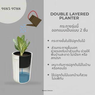 ‼️ถูก ส่งเร็วทันใจ‼️ กระถางโรมันทรงสูง กระถางพลาสติกทรงสูง