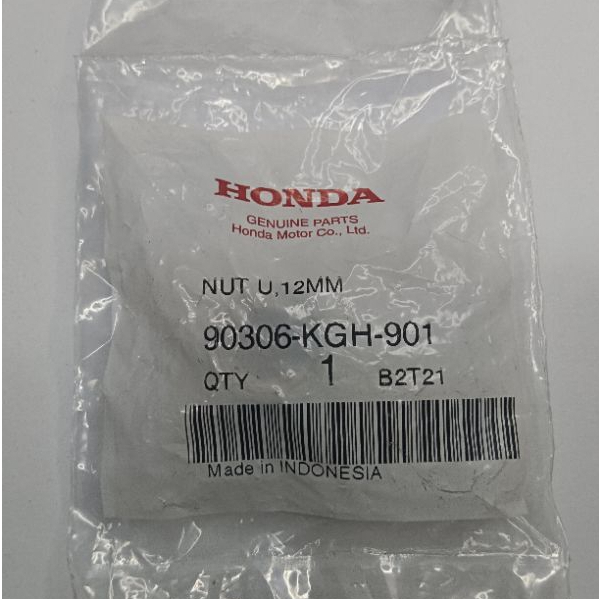 90306-KGH-901 น็อต U,12มม FUJI SEIMIT5U อะไหล่แท้เบิกศูนย์