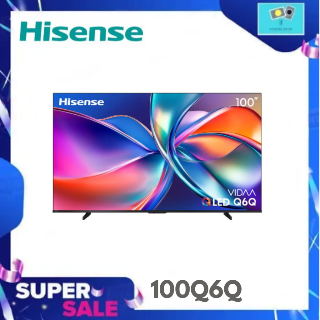HISENSE ทีวีคิวแอลอีดี 100 นิ้ว HISENSE (4K, QLED, VIDAA) 100Q6Q