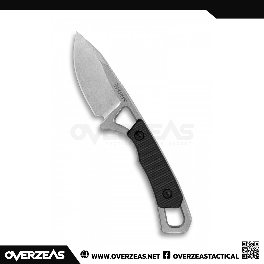 มีดห้อยคอ มีดใบตาย Kershaw Brace Neck Knife Fixed Blade (8Cr13Mov 2.0" Stonewash),2085