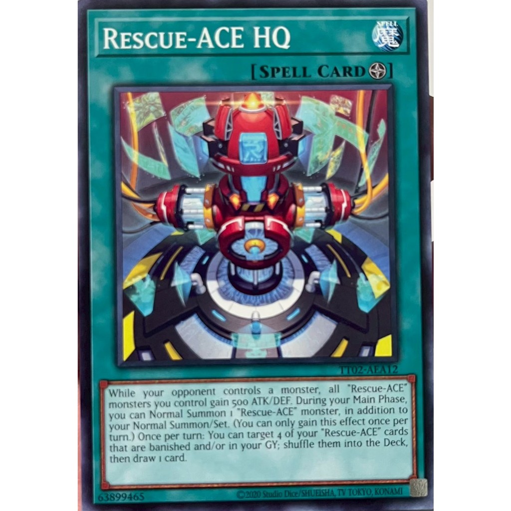Yugioh Asia-Eng [TT02-AEA12] Rescue-ACE HQ (Common) การ์ดยูกิแท้ถูกลิขสิทธิ์