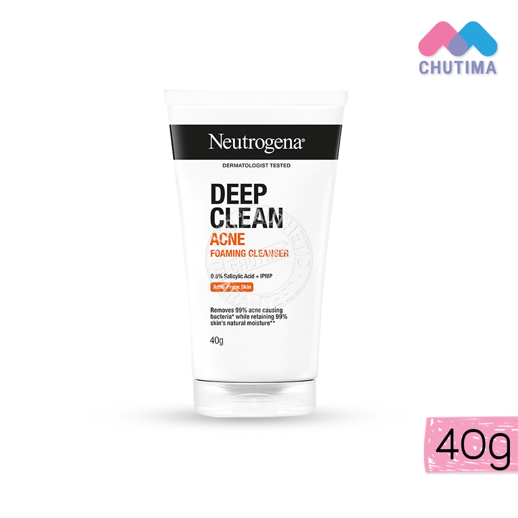 โฟมล้างหน้า นูโทรจีนา ดีพ คลีน Neutrogena Deep Clean Gentle/ Brightening/ Acne 40g./100g. - รูปที่ 4