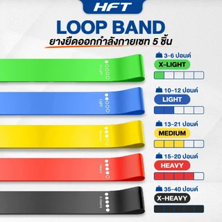 HFT ยางยืดออกกำลังกาย Loop Band เหนียวพิเศษ ยางดึง กระชับสัดส่วน Resistance Band- Homefittools