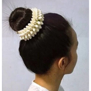 🌸พร้อมส่ง🌸มาลัยมะลิทิชชูมัดผม ครอบมวยผม เครื่องประดับชุดไทยเด็ก ปรับขนาดได้