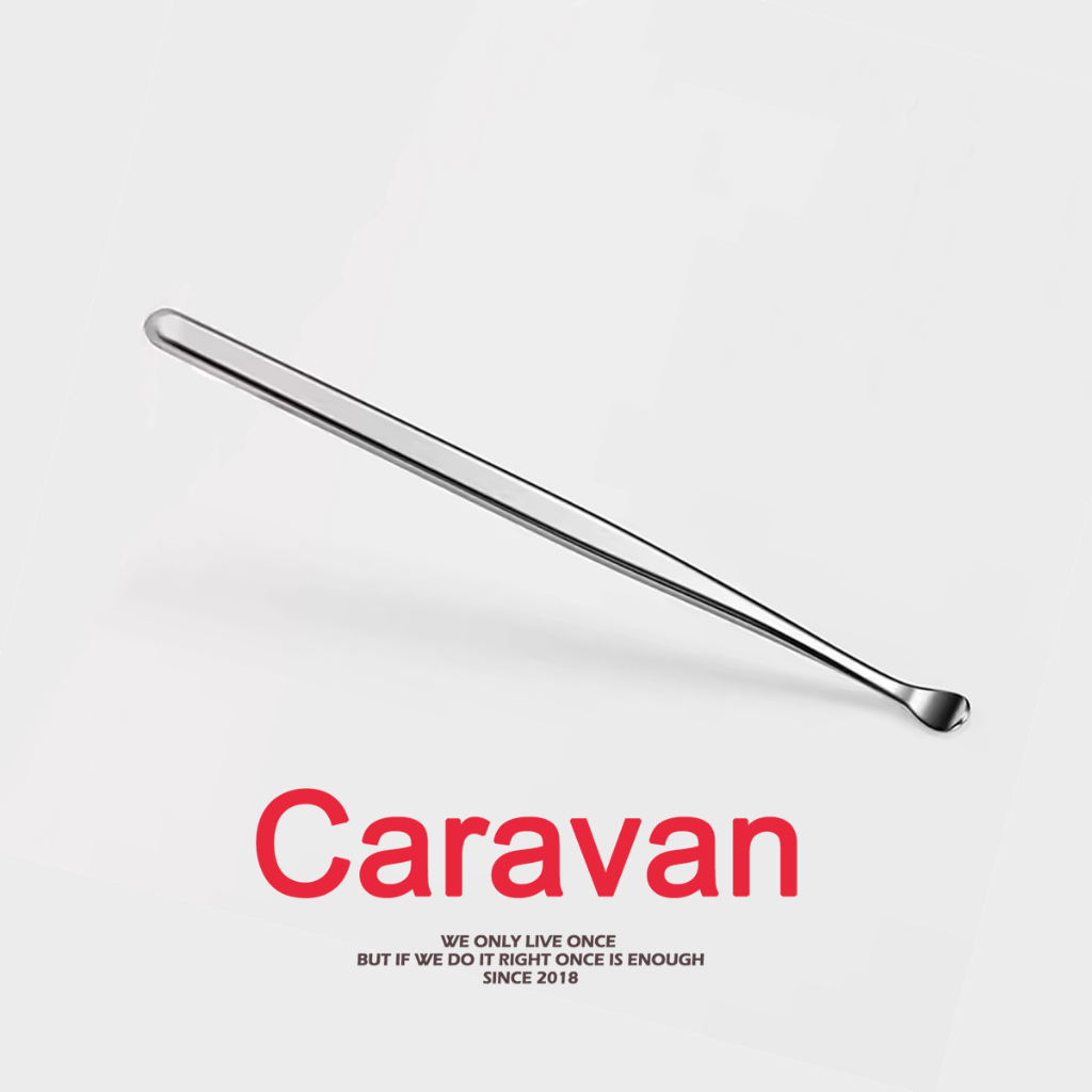 Caravan Crew Earpick ไม้แคะหูสเตนเลสแท้ ที่แคะหู Silver