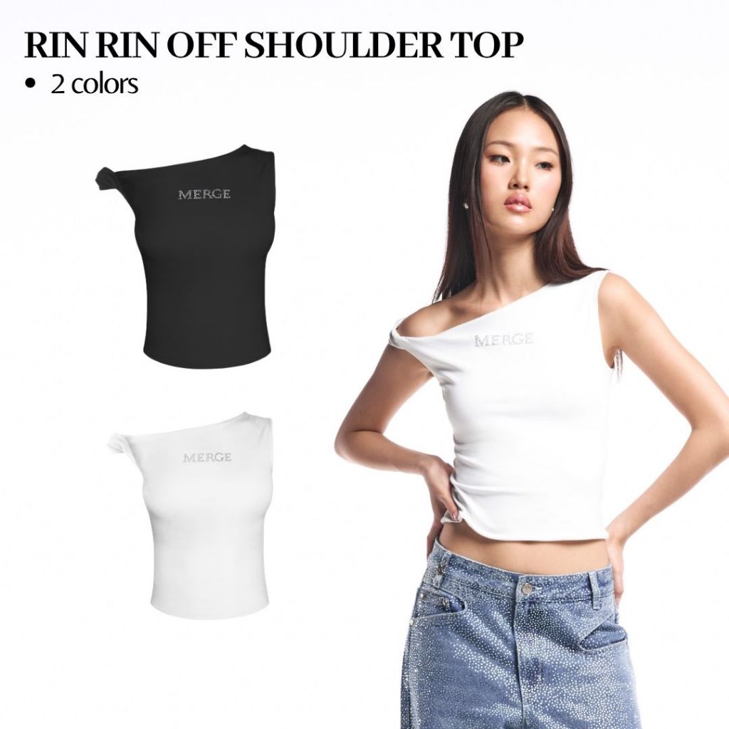 Merge Official - Rin Rin Off Shoulder Top (พร้อมส่ง)