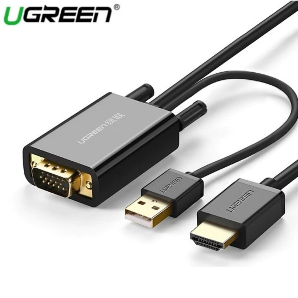 พร้อมส่ง Ugreen 30840 VGA to HDMI converter cable - 2M