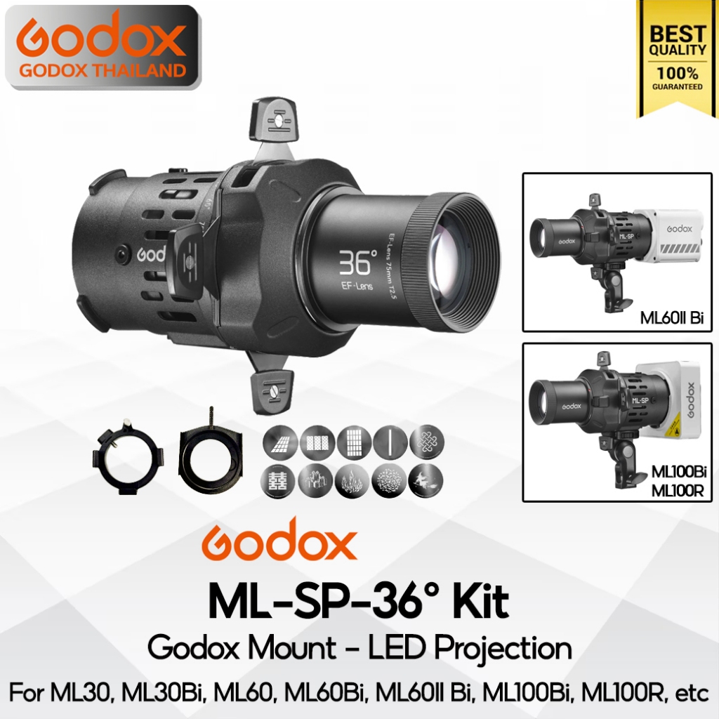 Godox ML-SP-36 ° Kit Godox Mount - LED Projection อุปกรณ์สำหรับฉายภาพ For ML30, ML60, ML60II, ML100 
