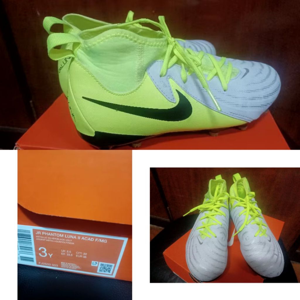 ส่งต่อรองเท้าฟุตบอลเด็ก Nikeไซร์ EU35 UK2.5 / 22 cm.