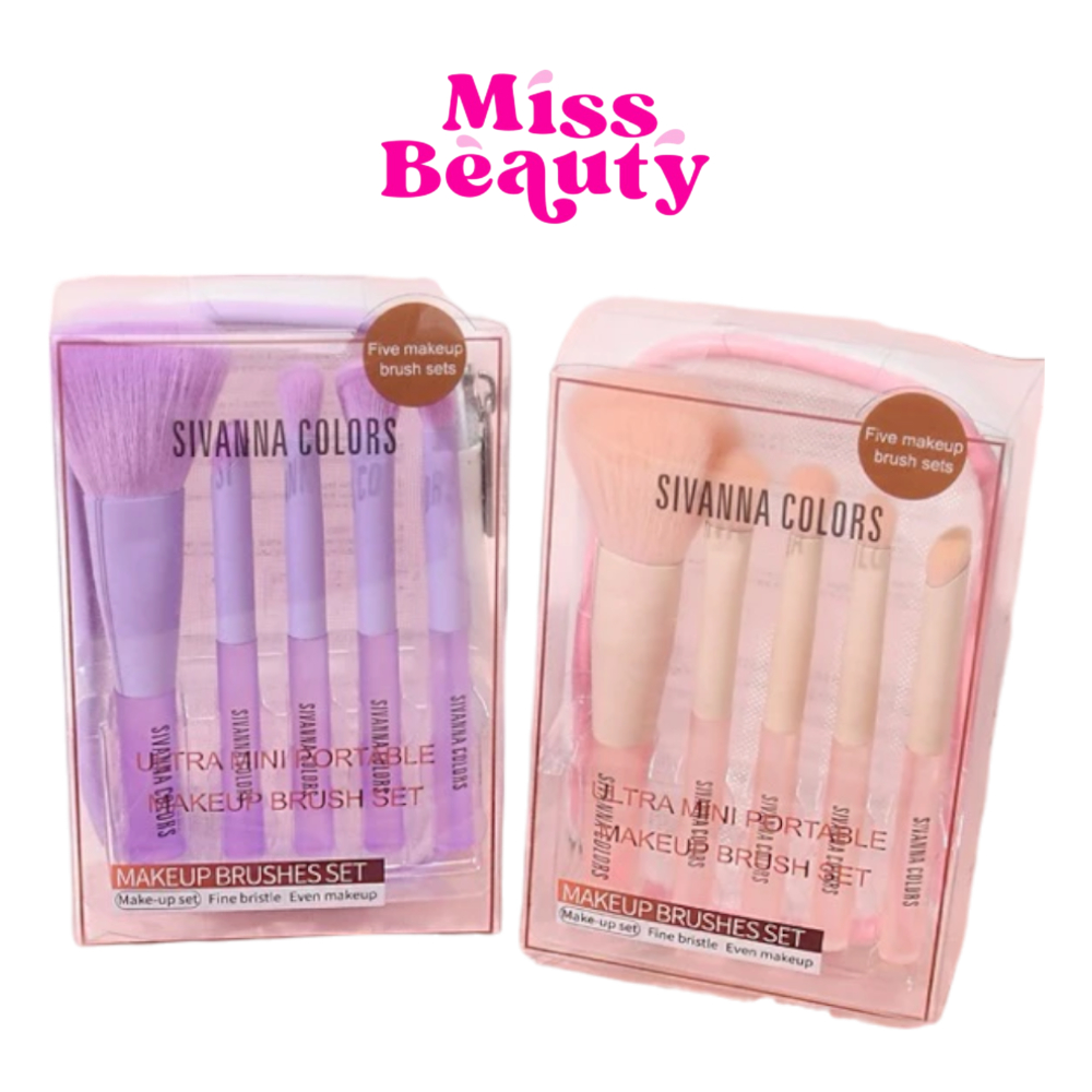 BR16 Sivanna Colors Ultra Mini Portable Makeup Brush Set ซีเวนน่า คัลเลอร์ส อัลตร้า มินิพอร์ทเทเบิล เมคอัพ บรัช เซท