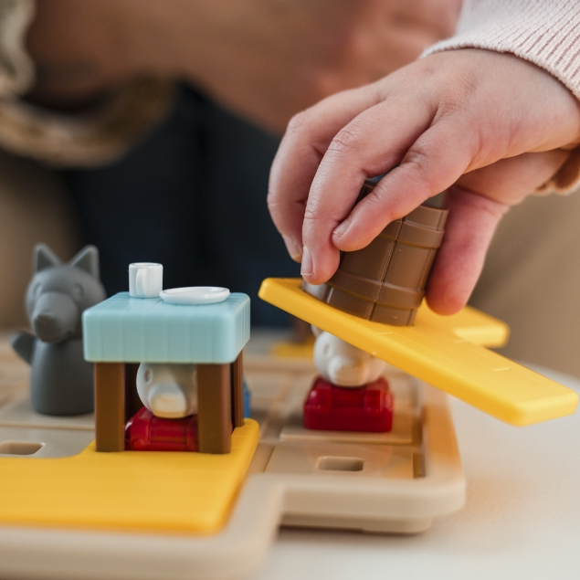 SMART GAMES, The Wolf & The Seven Goats ของเล่นฝึกสมอง เสริมเชาว์ สำหรับเด็ก 3 ปี+  ลิขสิทธิ์แท้ - รูปที่ 4