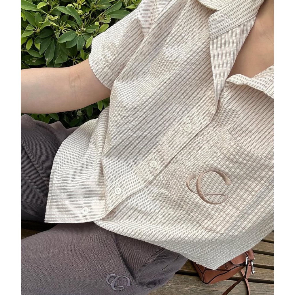 Used Copper.bkk shirt เสื้อเชิ้ตคอปก