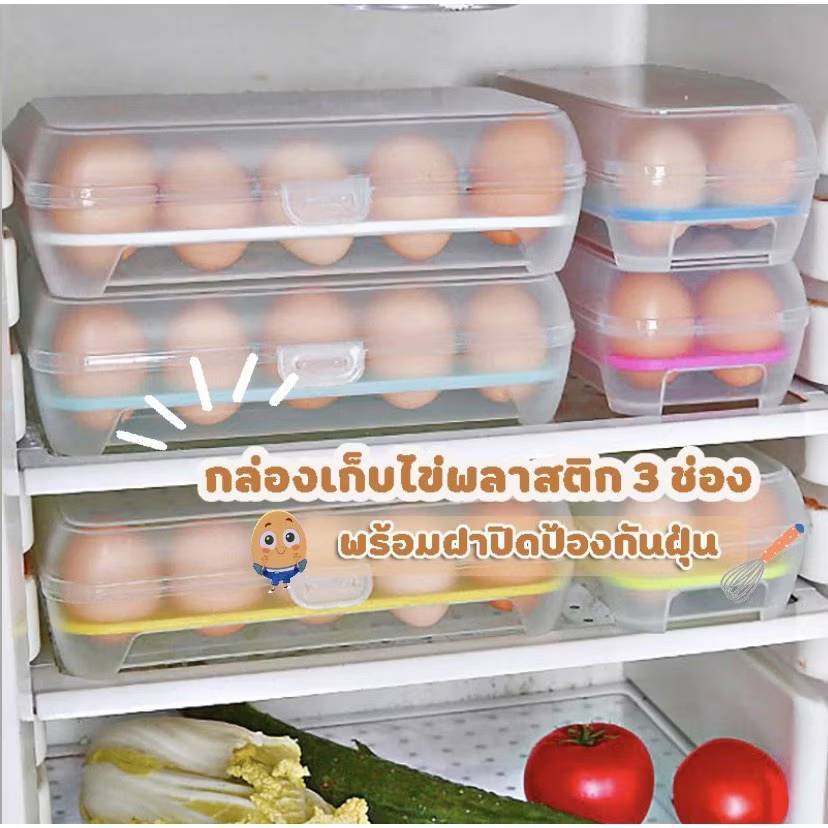 กล่องเก็บไข่15ช่อง  อเนกประสงค์ กล่องใส่ไข่กันแตก กล่องถนอมอาหาร น้ำหนักเบาพกพาได้ สะดวกสบาย ทนทาน  lemohome – โปรปัง