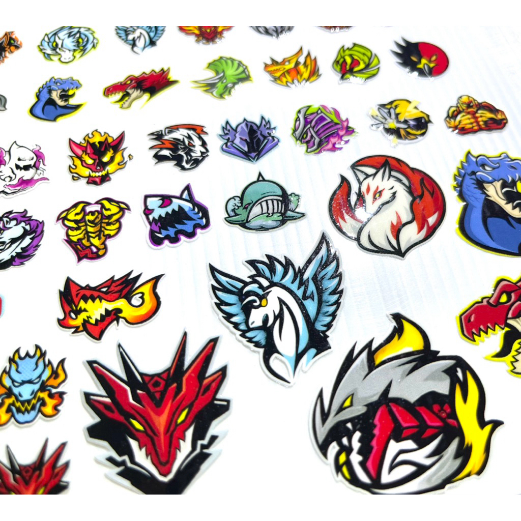 Beyblade X sticker dft uv custom ขนาดครึ่งA4