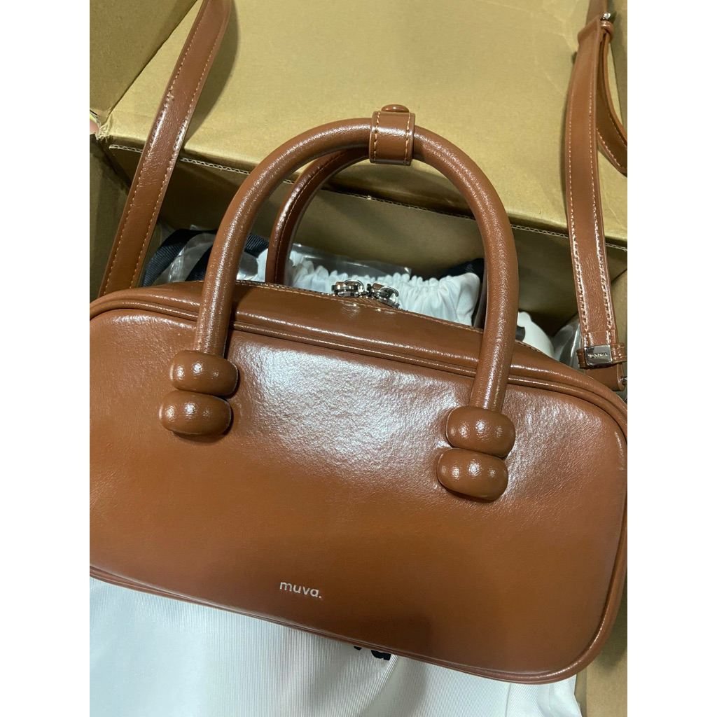 Muva Boston bag cocoa