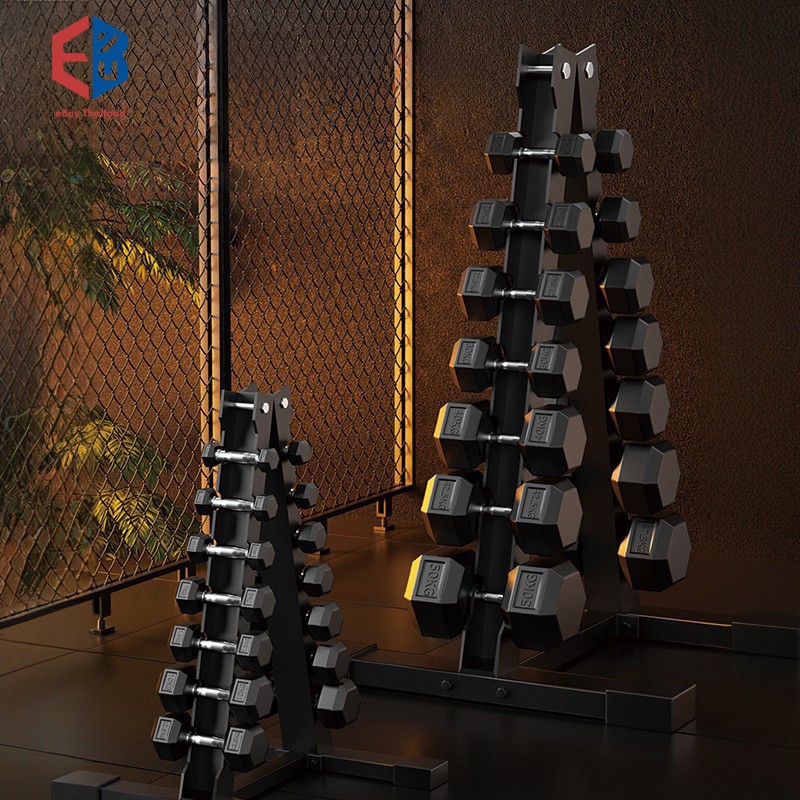 Ebuy Dumbell ดัมเบล ดัมเบลหกเหลี่ยม อุปกรณ์ออกกำลังกายในบ้าน ออกกล้ามเนื้อแขน