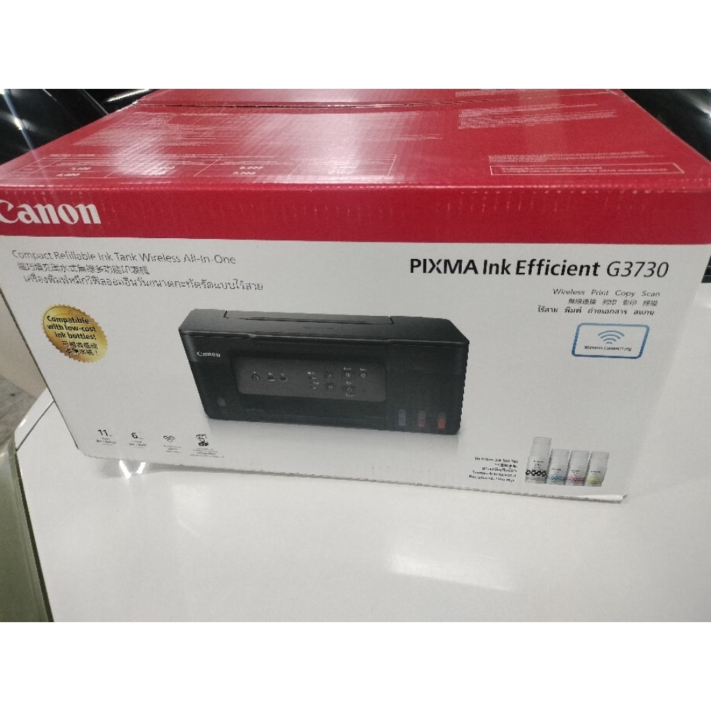 เครื่องปริ้นเตอร์ canon pixma g3730 ของใหม่มือ1 wifi ส่งฟรี