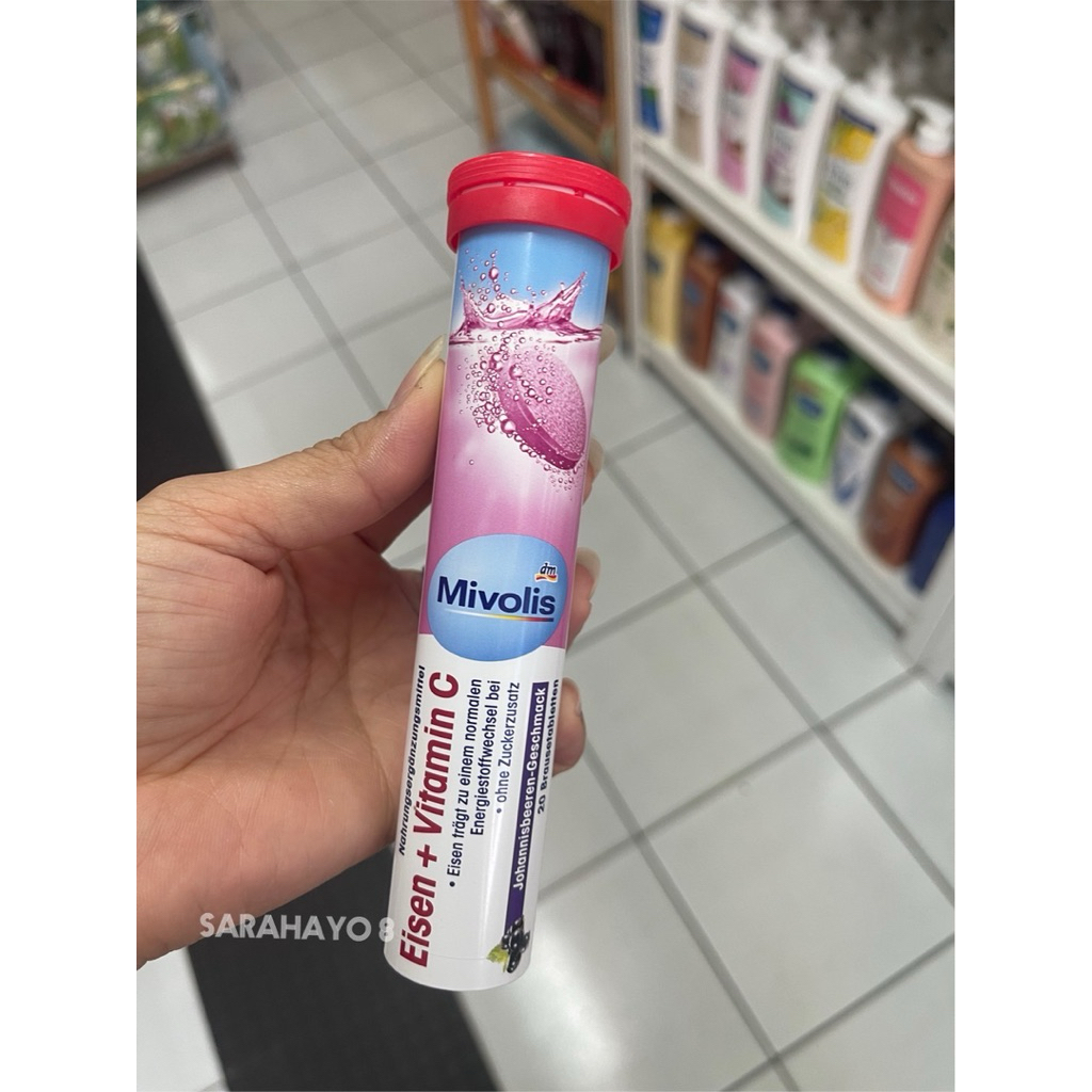 Mivolis Eisen Vitamin C ธาตุเหล็ก วิตามินซี 20 เม็ดฟู่