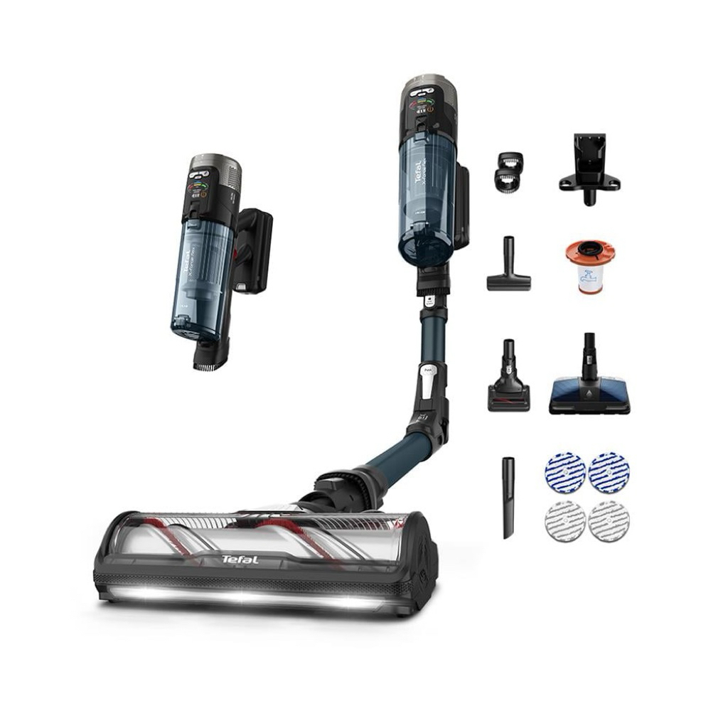 Tefal เครื่องดูดฝุ่นไร้สายงอได้ X-FORCE FLEX 13.60 AQUA 150 แอร์วัตต์ รุ่น TY9AD2WO