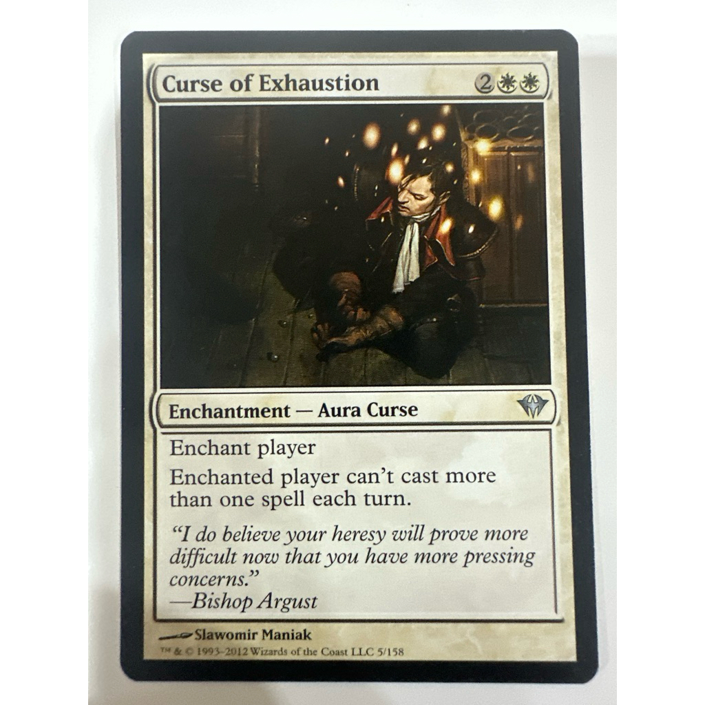 Dark Ascension: Curse of Exhaustion ของแท้พร้อมส่ง MTG Magic the gathering