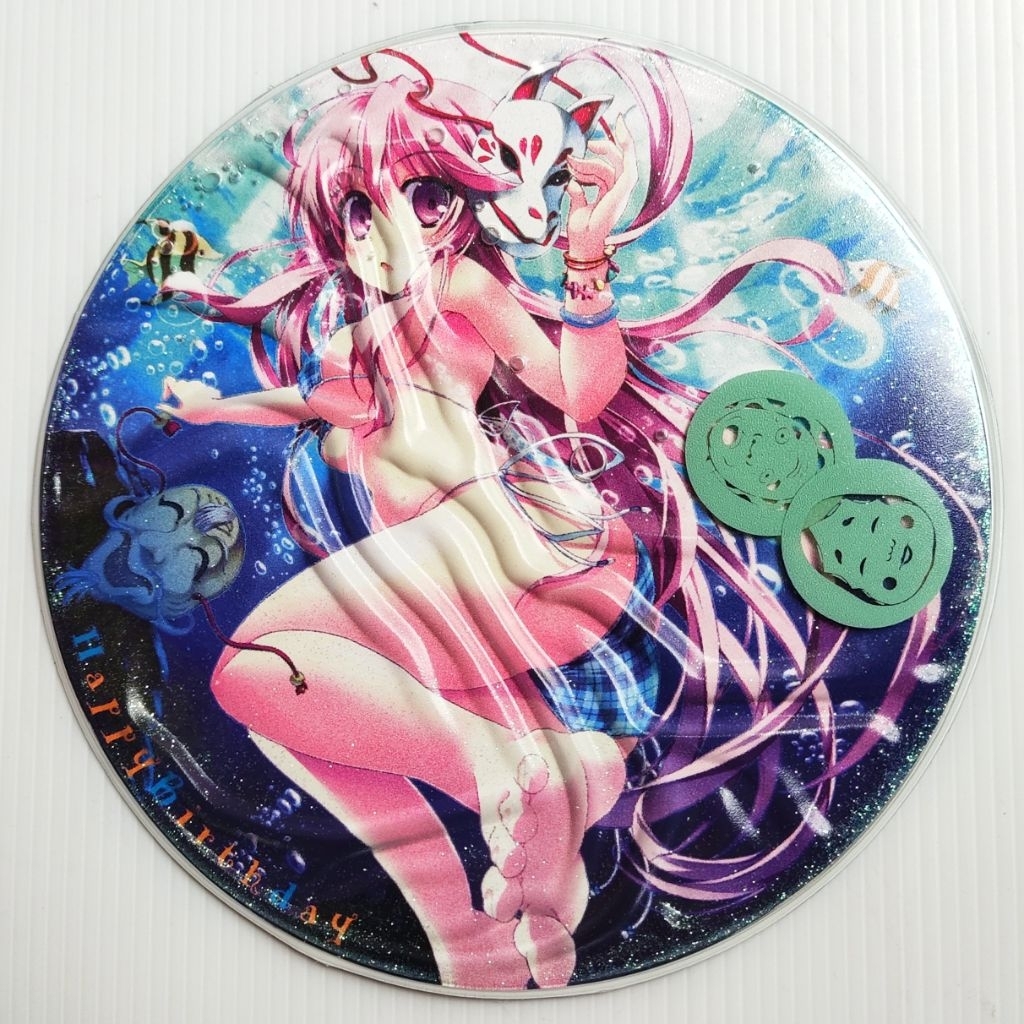 แผ่นรองเมาส์ mouse pad Hata no Kokoro ฮาตะ โนะ โคโคโระ เกม โทโฮโปรเจกต์ Touhou Project ญี่ปุ่นมือสอง