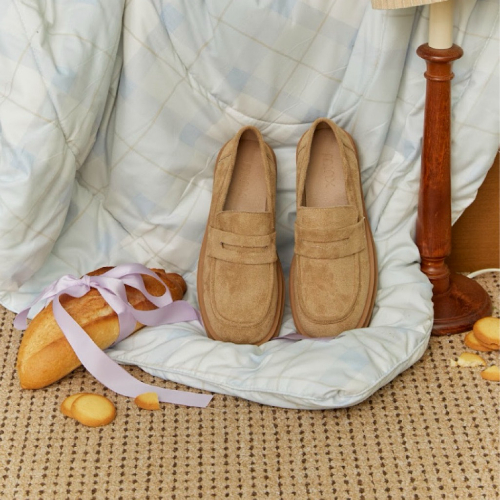 MINX รุ่น Wynn velvet รองเท้า โลฟเฟอร์หนังกลับ (loafer) ไซส์ 37