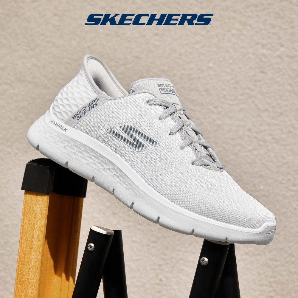 Skechers สเก็ตเชอร์ส รองเท้าผู้ชาย Men GOwalk Flex GOwalk Shoes - 216505-WGY - Air-Cooled Memory Foam
