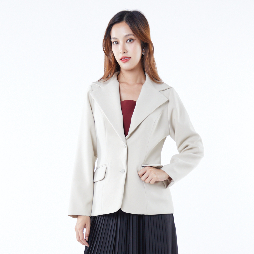 Miss office เสื้อสูทเข้ารูปกระดุม 2 เม็ด (MB-043) - รูปที่ 4