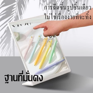 ป้ายอะคริลิคตั้งโต๊ะ A4/A5/A6 การออกแบบลายไม้ ฐานแน่นหนา ใช้ได้กับ โรงแรม ร้านค้า และสถานที่ ป้ายเมนู