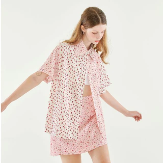 peem by pimnatta | เสื้อเชิ้ตผู้หญิง ผ้าพิมพ์ลาย แมทช์กระโปรงเข้าเซตได้