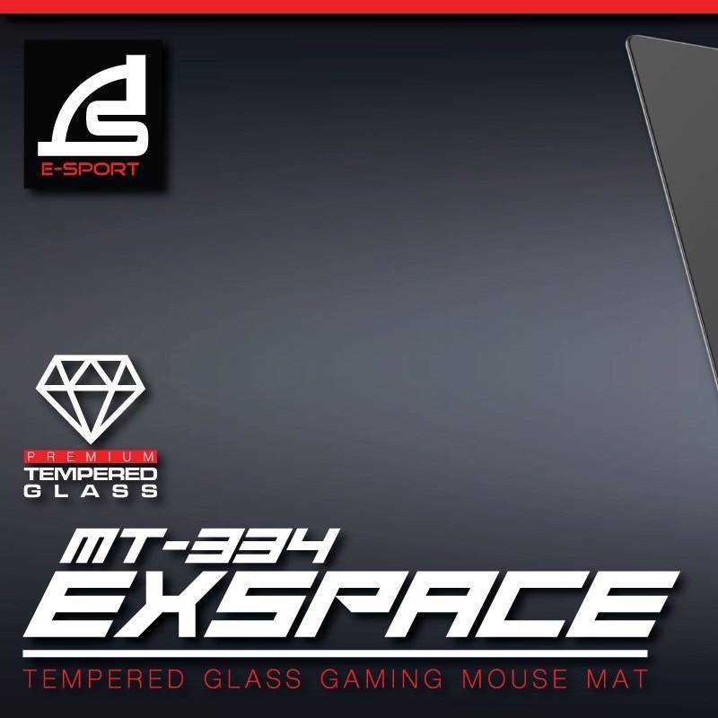 (ใหม่ 2025) แผ่นรองเมาส์กระจก Signo MT-334 Premium Tempered Glass gaming mouse mat กระจกนิรภัย ไม่ทิ้งรอยนิ้วมือ