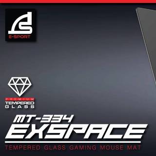 แผ่นรองเมาส์กระจก Signo MT-334 Premium Tempered Glass gaming mouse mat กระจกนิรภัย ไม่ทิ้งรอยนิ้วมือ