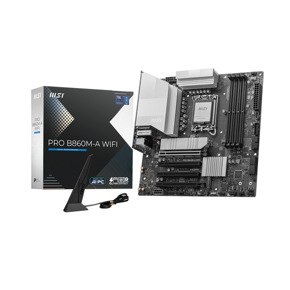 MSI PRO B860M-A WIFI INTEL LGA1851 mATX Motherboard เมนบอร์ด