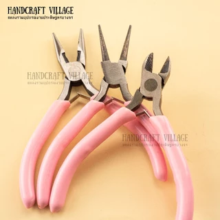คีมขนาดเล็ก สำหรับทำงานฝีมือDIY คีมปากแหลม แบบมีฟัน/คีมตัด คีมหนีบห่วง คีมหนีบจี้ ไซท์มินิ อุปกรณ์ทำเครื่องประดับ