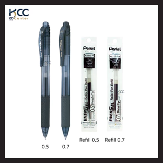 ปากกา ปากกาเจล หมึกสี Pentel BLN105 / BL107 สีหมึกคมชัด หัว 0.5 / 0.7 mm เปลี่ยนรีฟิลได้ (จำนวน1ด้าม)