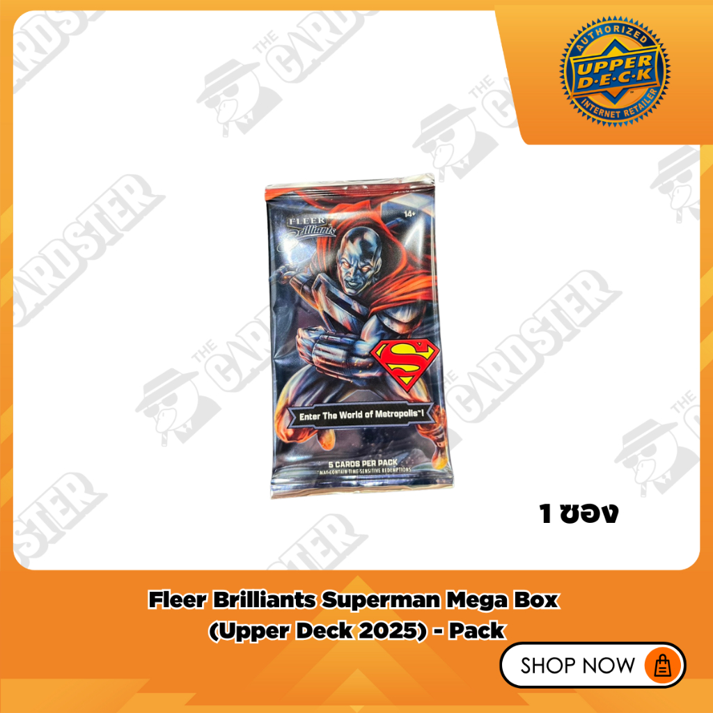 [พร้อมส่ง] แบบซอง - (Upper Deck 2025) Fleer Brilliants Superman Mega Box คนรักซุปเปอร์แมนห้ามพลาด !!