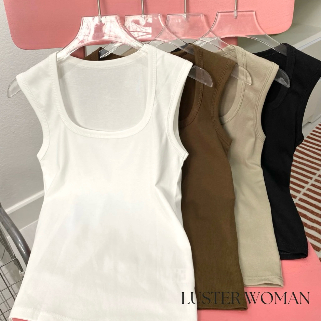 PAYDAY มาใหม่❤️‍ Rosy top[S-XL] เสื้อกล้าม คอยูเหลี่ยม เก็บปีกรักแร้ ทรงสวย ผ้าคอตตอนยูนิ ราคา ถูกที่สุด ดีลบีเคเค แกลเลอรีภาพที่ 2