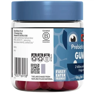 Little Swisse Pre + Probiotic Gummies 50 Pack กัมมี่พรีไบโอติกและโปรไบโอติก รสราสเบอร์รี่
