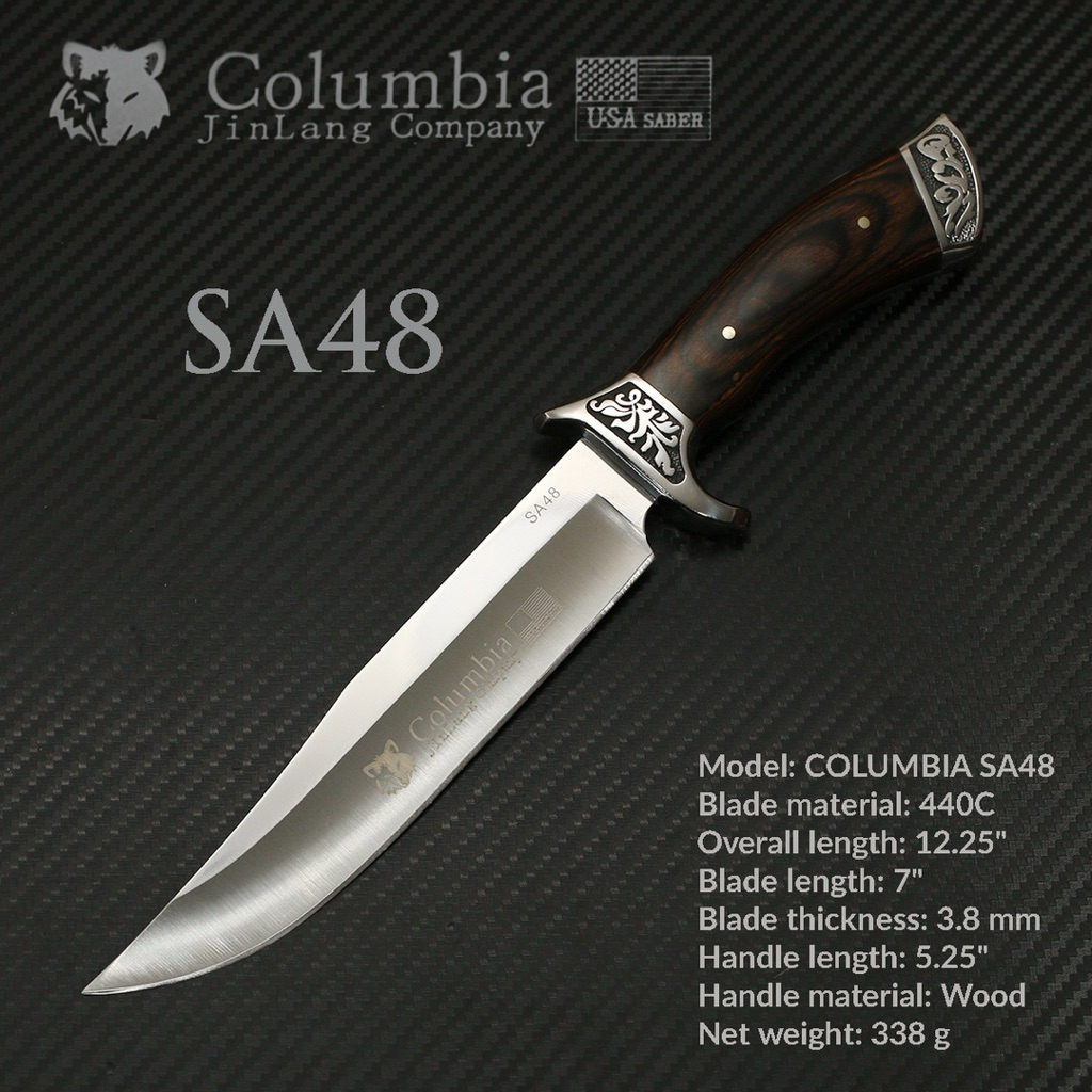 มีดพก มีด Columbia ยาว 30 cm ใบมีดแข็งแรงทนทาน สินค้ามีพร้อมส่ง