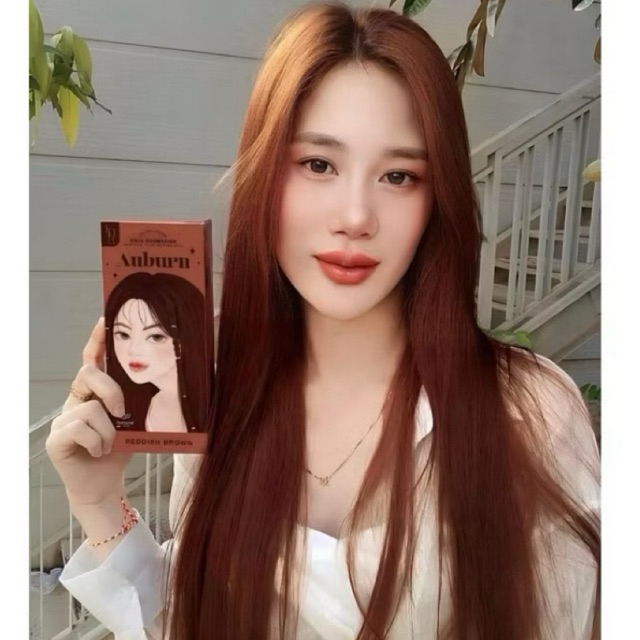 sale🔥สีนำ้ตาลแดง KOTA โคทา คอสเมติก คัลเลอร์ ครีม วิทเปอร์ สีย้อมผม KOTA COSMETICS 100 ml.