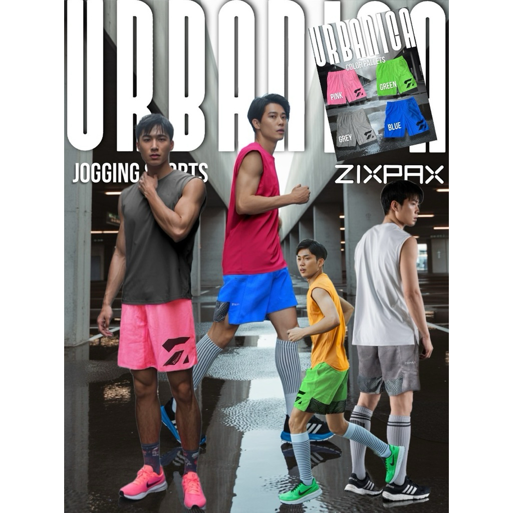 URBANICA JOGGING SHORTS #RunningShort #กางเกงวิ่ง #ZIXPAX