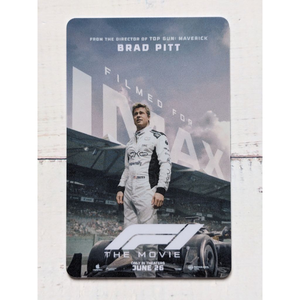 บัตรสะสม ลายหนัง Major IMAX Card F1: The Movie บัตรใช้สะสมอย่างเดียว (การ์ดมีรอยตามภาพ)
