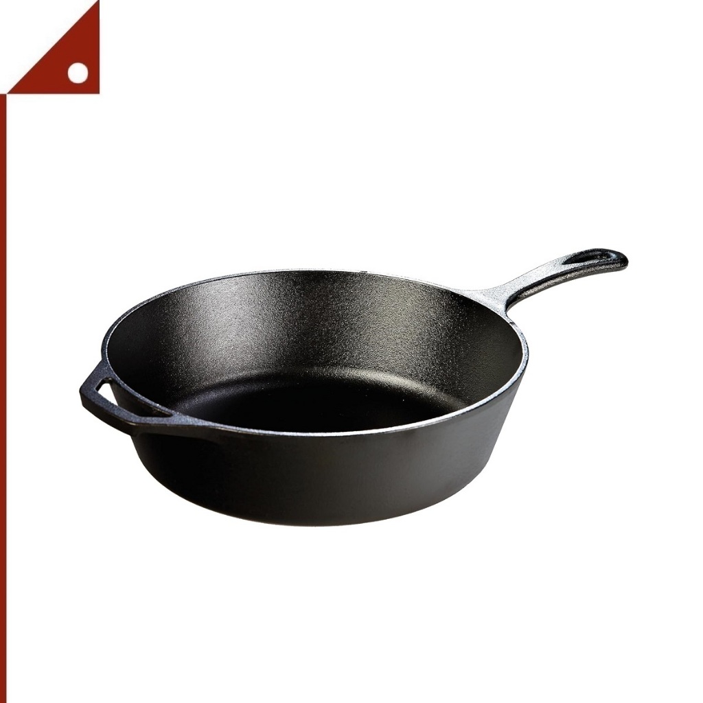 Lodge : LDGL10DSK3* กระทะเหล็กหล่อทรงลึก Pre-Seasoned Cast Iron Deep Skillet, Black, 5 Quart