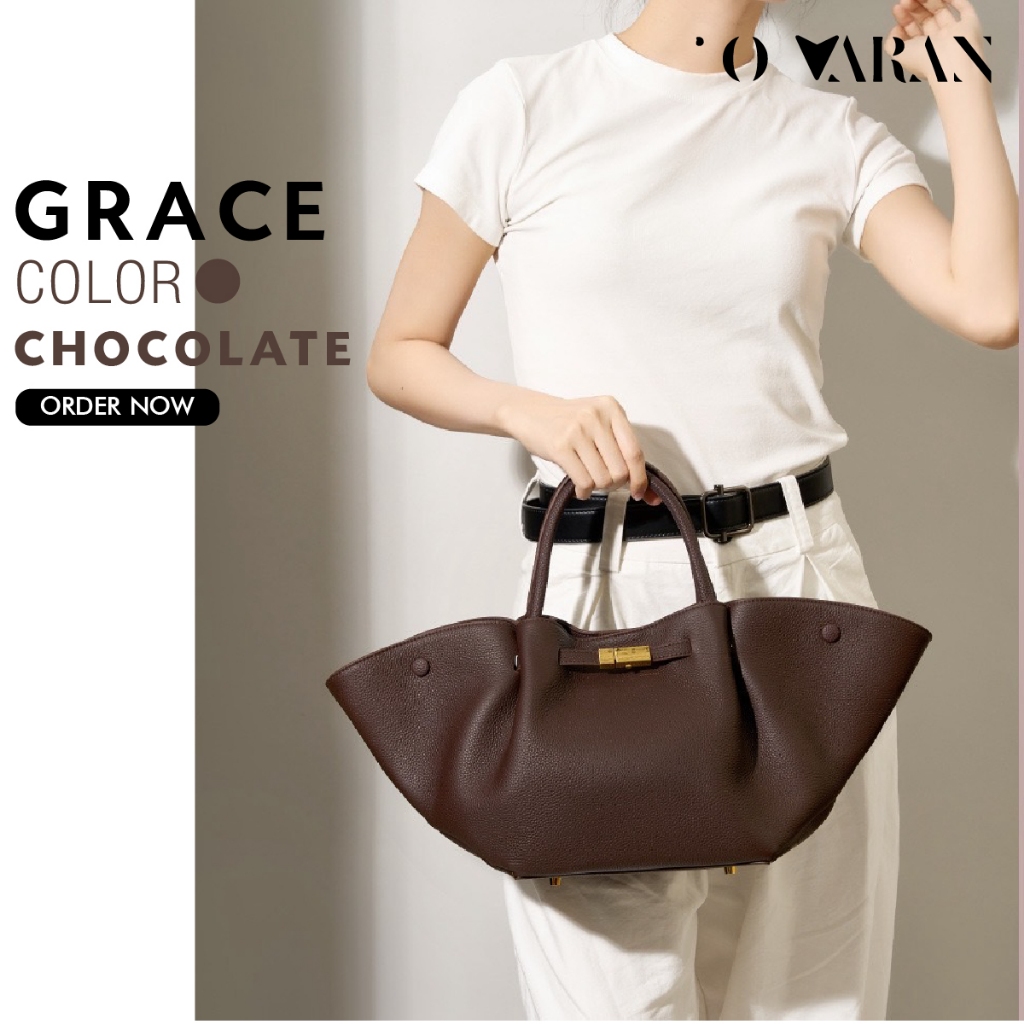 แจกส่วนลด 15% ทั้งเดือน เก็บโค้ดหน้าแรก ลดเพิ่ม 300 บาท :: GRACE VARAN : หนังวัวแท้