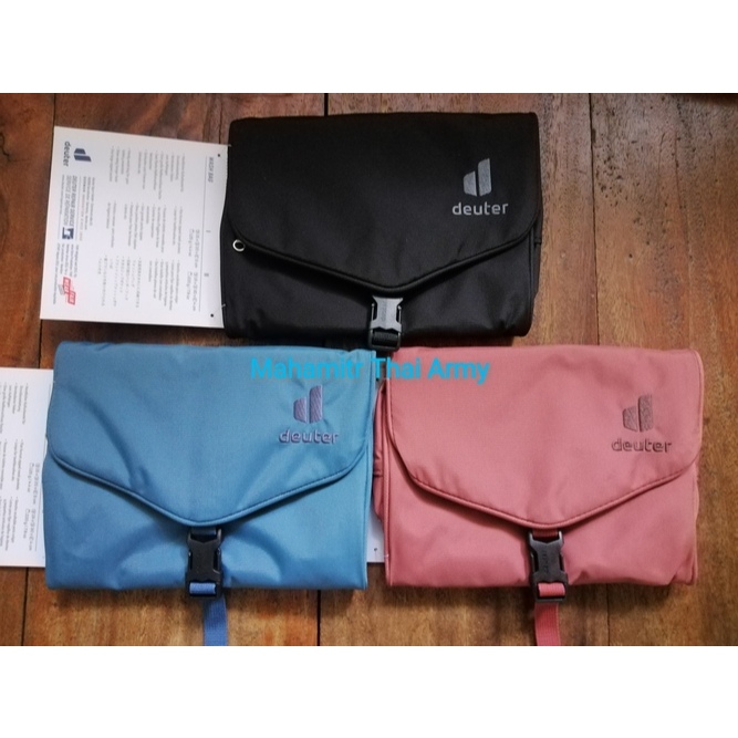 กระเป๋า deuter รุ่น Wash Bag I โลโก้ใหม่ ปี 2026  สีดำ Black , สีฟ้า Atlantic ,สีแดง Caspia