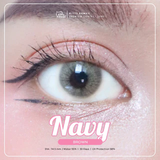 [1คู่ เพียง 99.-] Kitty Kawaii Contact Lens : Navy - คอนแทคเลนส์รายเดือน