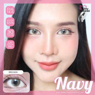 [1คู่ เพียง 99.-] Kitty Kawaii Contact Lens : Navy - คอนแทคเลนส์รายเดือน