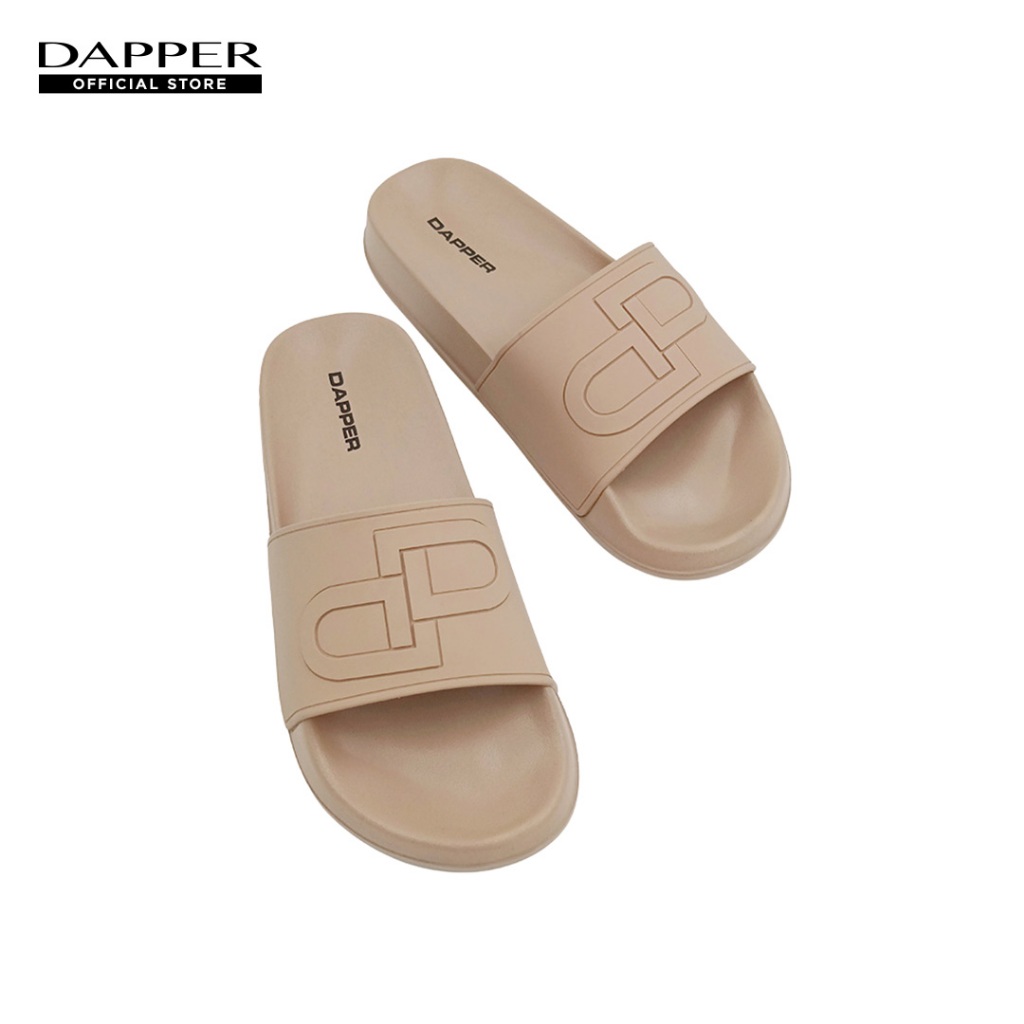 DAPPER รองเท้าแตะ DP Icon Embossed Pool Slide Sandals สีเบจ (HSP/BE/1683SL)